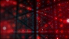 Pulsing red dots hud futuristic element. Hi-tech user interface, 3d navigation panel. Abstract virtual technology. Red lights in space. - Powered by Shutterstock - Get 15% off with code: PIKWIZARD15