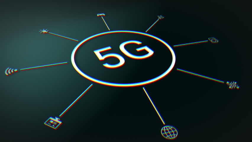 5G Internet Infographic Royalty-Free Stock Footage #1020359308
