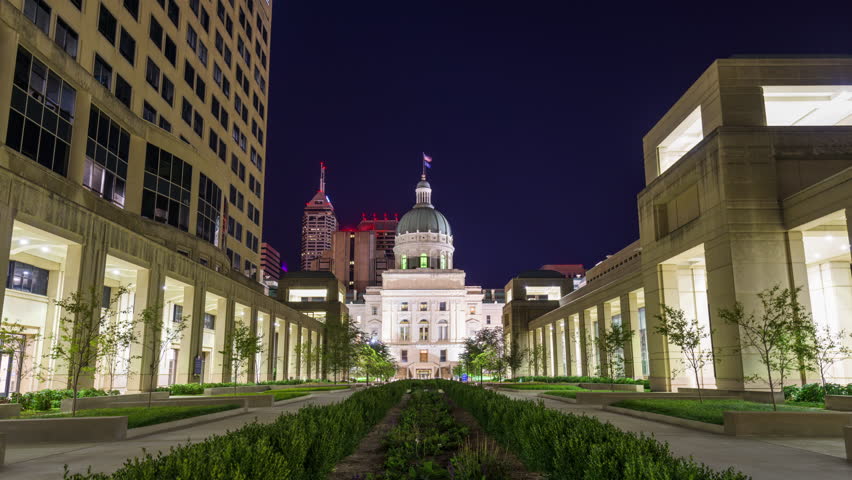 Indiana State Capitol Building in Indianapolis, Indiana, USA.