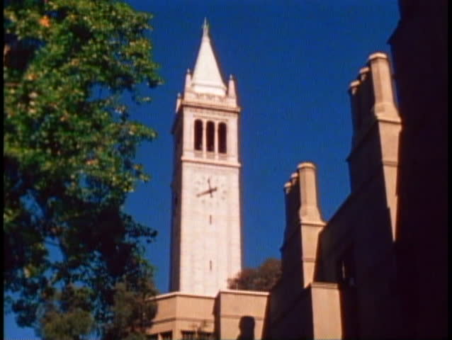 BERKELEY, CALIFORNIA, 1979, University of California, top of Campanile bell tower