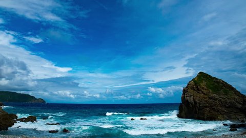 Amami oshima island Kagoshima / Japan - 09.23.2018 : It’s a coast in Amami oshima Kagoshima. 4K & time lapse. camera : Canon EOS 5D mark4
