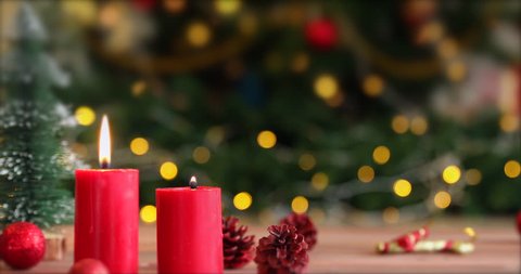 Holiday Christmas Candle Light And Stock Footage Video 100 Royalty Free 3148462 Shutterstock