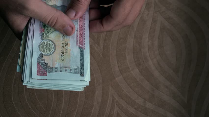Counting National Currency Of Nepal Stock Footage Video 100 Royalty Free 1020439000 Shutterstock