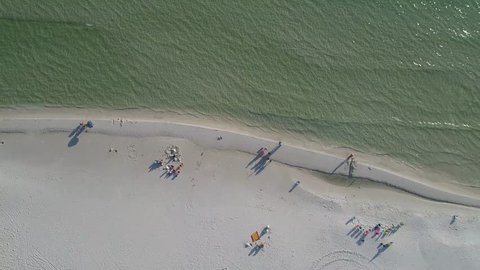 Vivid Overhead View of Dune Allen Beach Florida