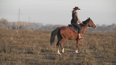 Young Pretty Girl Riding Horse Stock Photo 537125899 | Shutterstock