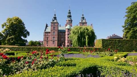 Rosenborg Castle, a Flemish Renaissance style castle and one of the most important landmarks of Copenhagen, Denmark