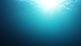 Sunlight in blue ocean video clip 
