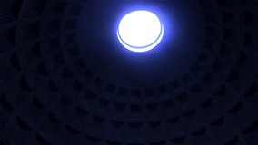 Looking Up at the Oculus at the Top of the Dome of the Pantheon, one of the Best-Preserved of all Ancient Roman Buildings, Rome, Italy. - Powered by Shutterstock - Get 15% off with code: PIKWIZARD15