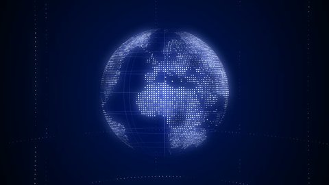 Global technology world map, flat Earth, globe worldmap icon, 3d rendering backgroung