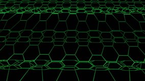 hexagonal grid net waving field landscape seamless loop drawing motion graphics animation background new quality vintage style cool nice beautiful 4k video footage - Powered by Shutterstock - Get 15% off with code: PIKWIZARD15