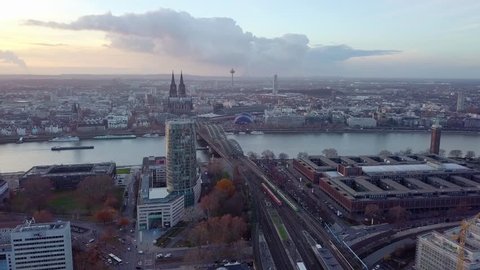 Trains And Ships In Cologne