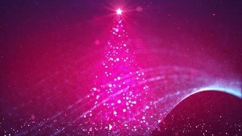 Sparkle Christmas tree. Winter holidays jolly background