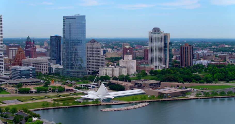 Drone Shot, Milwaukee Art Museum