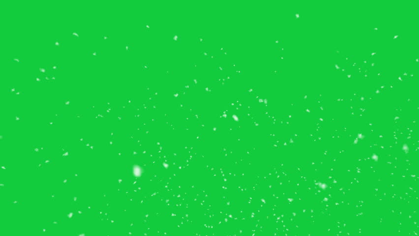 snowing green screen