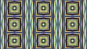 Transforming geometric shapes. Plaid tile background. Looping footage.