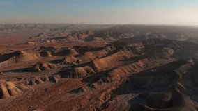 Drone aerial of Little Painted Desert County Park