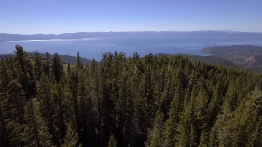 Aerial view of Lake Tahoe