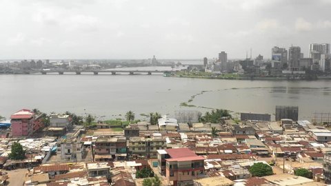 Abidjan, Ivory Coast, Africa, Blockaus Cocody, by drone