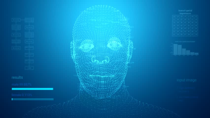 Facial Recognition System Royalty-Free Stock Footage #1020660655
