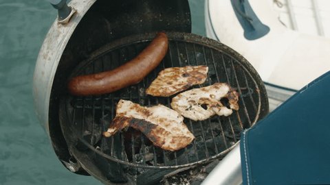Sausage and chicken barbecue