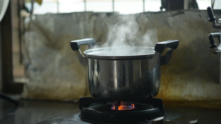 Steam Over Cooking Pot In Stock Footage Video 100 Royalty Free 1020683833 Shutterstock