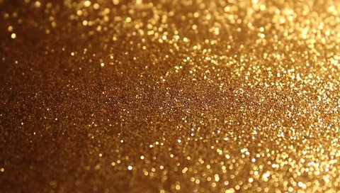 Rotating gold glitter lights