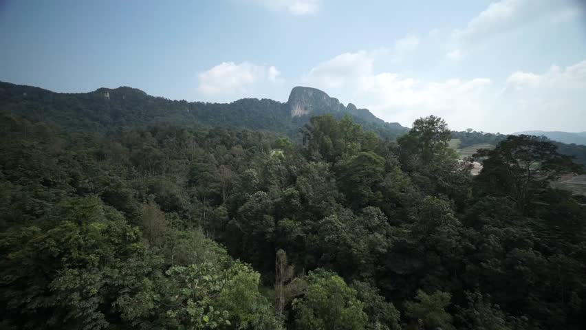 Klang Gates Quartz Ridge, also known as Bukit Tabur. One of the largest pure quartz dyke in the world. Royalty-Free Stock Footage #1020699898