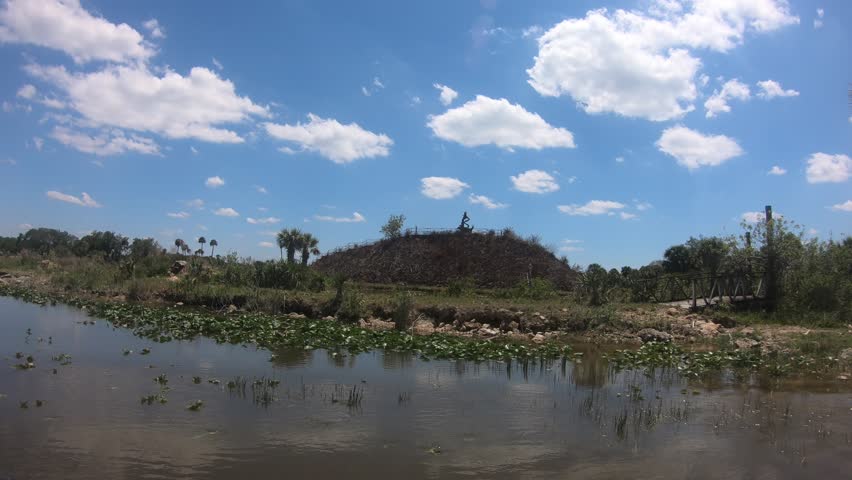 Everglades National Park with Air boat Florida USA Nature
