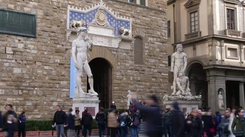 Time Lapse David di Michelangelo, Piazza della Signoria, Firenze