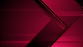 Dark red corporate abstract tech motion graphic design. Seamless loop. Video animation Ultra HD 4K 3840x2160