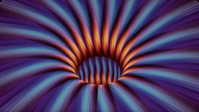 Colorful wormhole funnel tunnel flight seamless loop animation background new quality vintage style cool nice beautiful 4k stock video footage