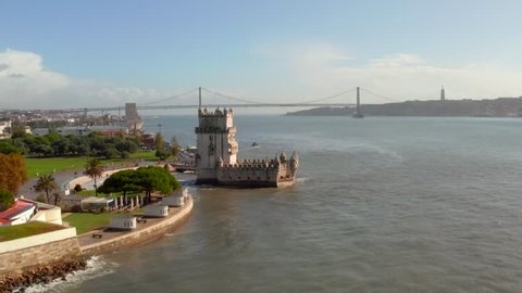 Torre de Belem/Belem Tower, Lisboa, Portugal - one of the most famous attractions of Portugal