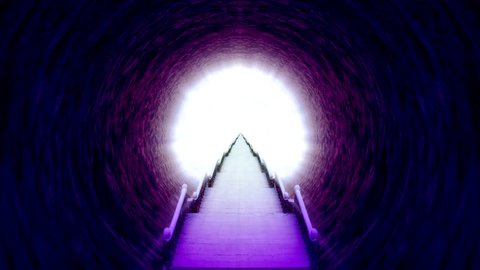 Stairway to heaven, spiritual enlightenment abstract artistic background.
