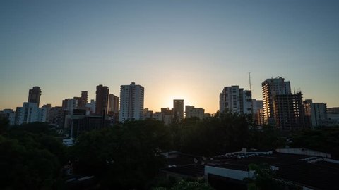 Sunrise Timelapse of Barranquilla, Colombia Northern City Center