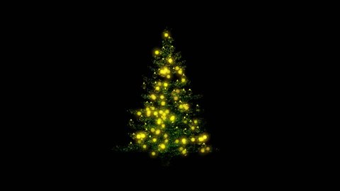 Christmas Tree On Transparent Background Gold Stock Vector (Royalty ...