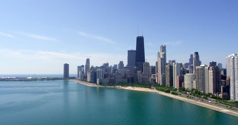 Aerial View Chicago Skyline Michigan Lake Stock Photo 1579309309 ...