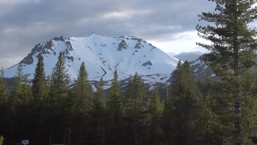 lassen volcanic national park peak view Stock Footage Video (100%