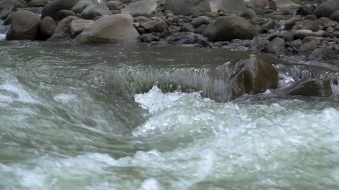 slow motion river/creek 4k