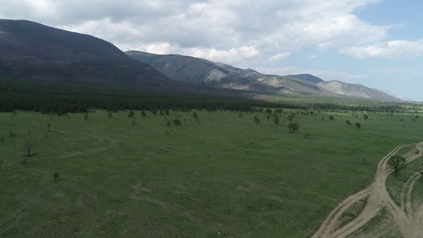 2018, Russia, summer, lake Baikal, Olkhon island, Baikal Mountains. Views of lake Baikal and its surroundings.