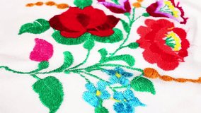Embroidery handwork grandma's hobby