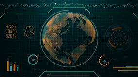 Creative digital business interface 4K UDH animation. Future and global trade concept. 3D Rendering - Powered by Shutterstock - Get 15% off with code: PIKWIZARD15