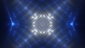Fractal blue kaleidoscopic background. Background motion with fractal design. Disco spectrum lights concert spot bulb. More sets footage in my portfolio.