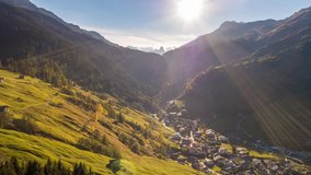 Aerial footage from the beautifully located canton of Ticino in the south part of Switzerland. Filmed during the Autumn 
