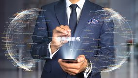 Businessman Hologram Concept Tech - BUYING - Powered by Shutterstock - Get 15% off with code: PIKWIZARD15