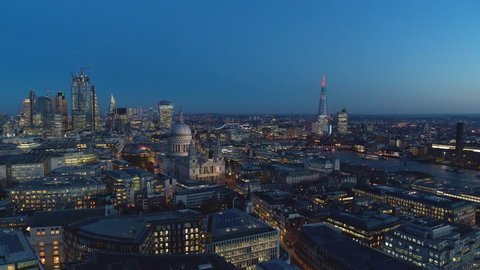 London City Dusk Aerial