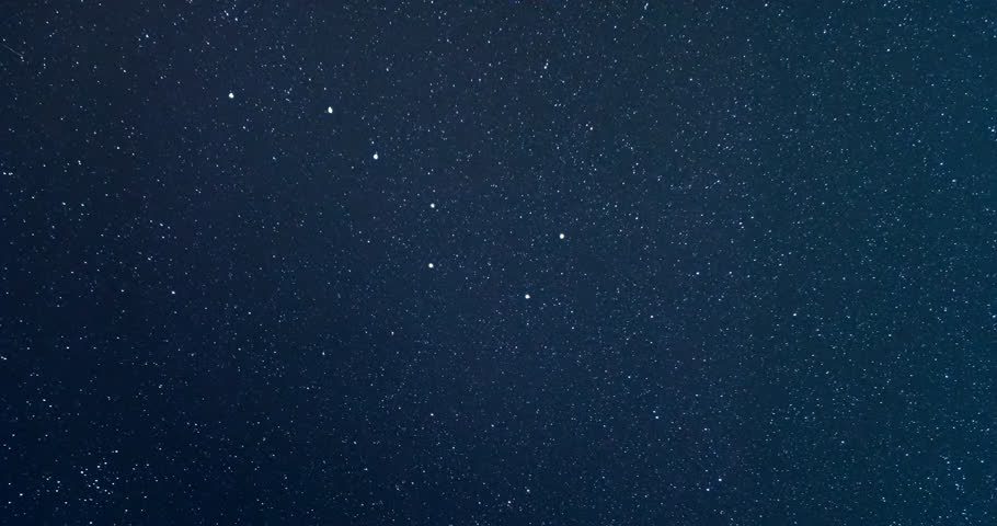 4K Time Lapse of Ursa Major or Big Dipper or Great Bear constellation Royalty-Free Stock Footage #1020901552