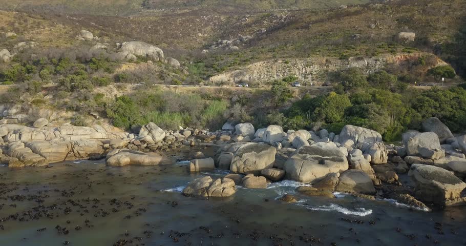 4K aerial summer afternoon footage of spectacular Cozy Beach at Chapman