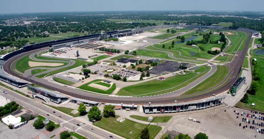 Drone Shot of Indianapolis Speedway Royalty-Free Stock Footage #1020952072