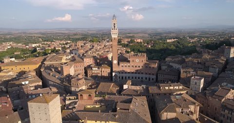 Aerial View of Siena - Italy