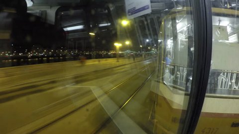 Hyperlapse POV travelling in Budapest tram.